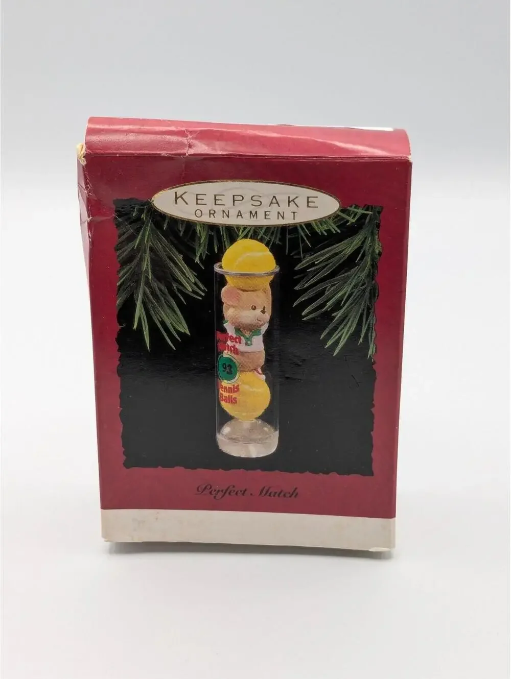 Hallmark Keepsake Perfect Match 1993, Mouse in Tennis Ball Container Ornament